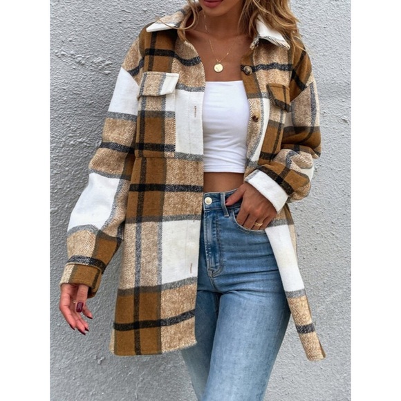 Plaid Wool Shacket - Picture 8 of 8